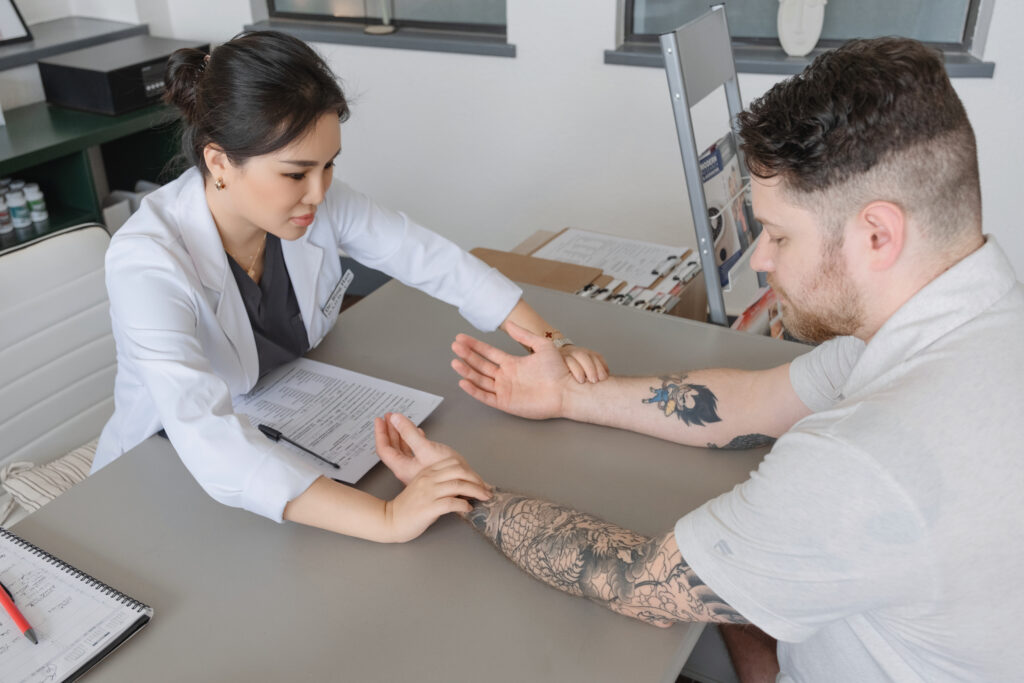 Treatment in progress