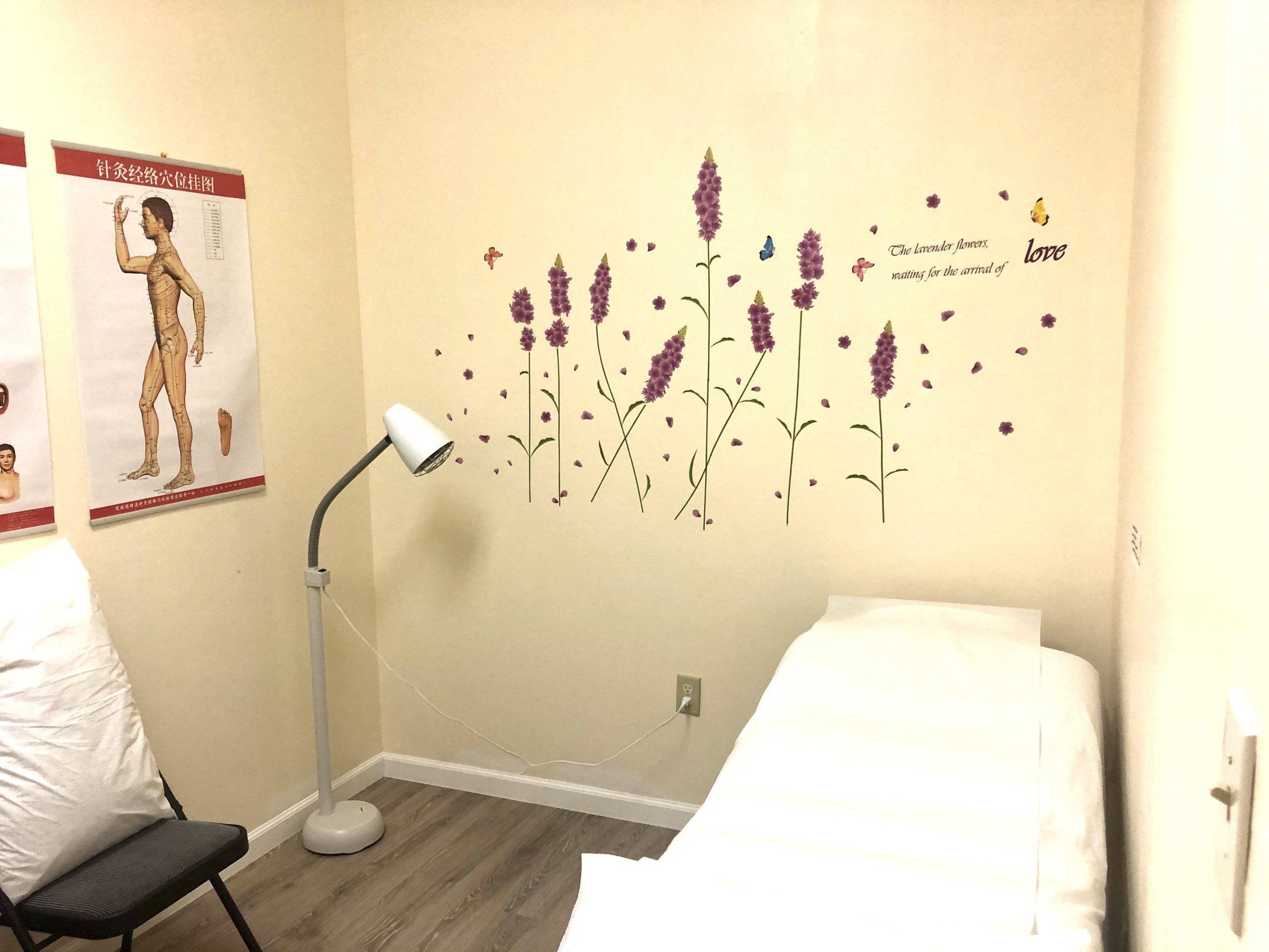 Treatment room interior
